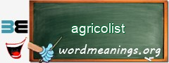 WordMeaning blackboard for agricolist